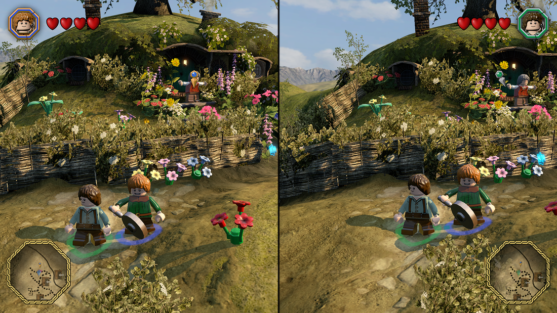 foto que mostra dois jogadores - Lego The Hobbit