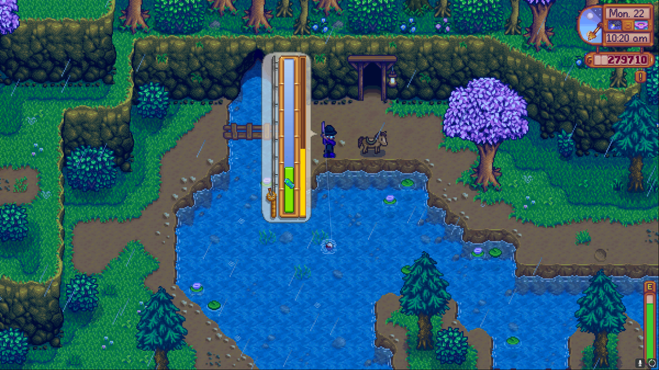jogador pescando